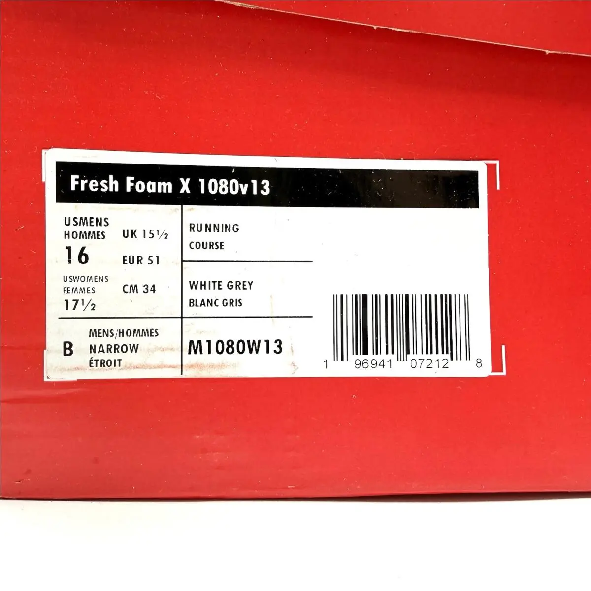 New Balance shoes - New Balance Fresh Foam X 1080v13 - M1080W13 - White, Manufacturer: White/Light Silver Metallic 20