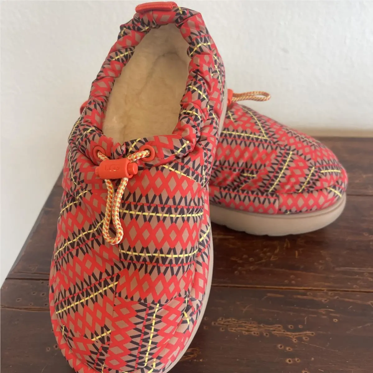 Ugg Women`s Maxi Heritage Braid Clog Chestnut Slippers Shoes 1139131 Size 7