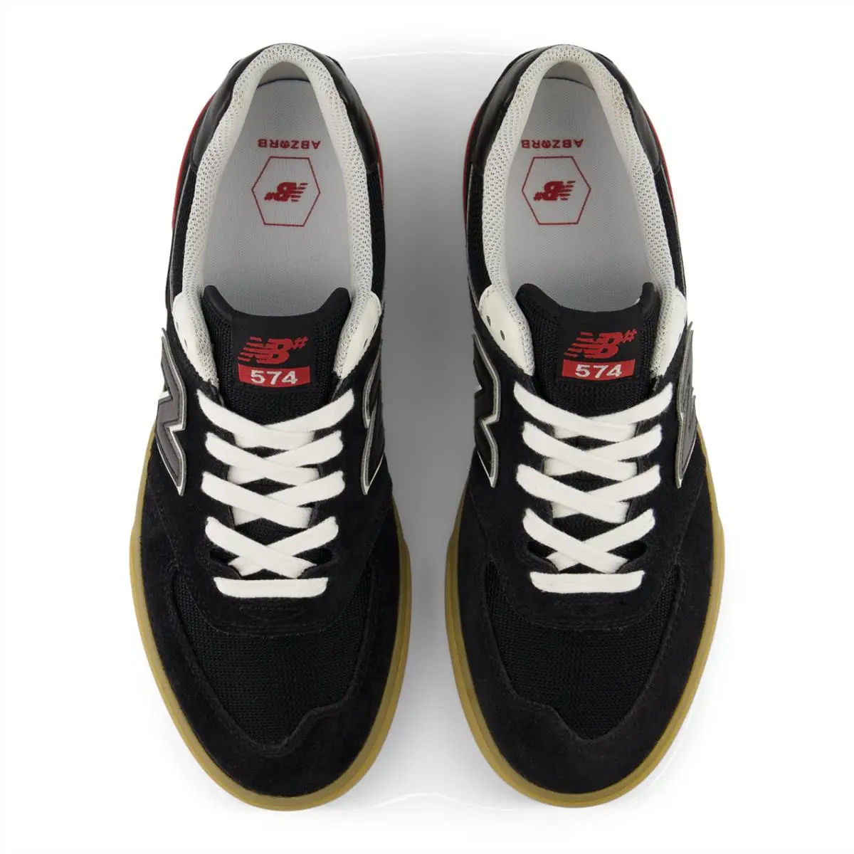 New Balance shoes - New Balance Numeric Men`s Nb Numeric 574 Vulc Black Shoes - UN574VBA - Black 7