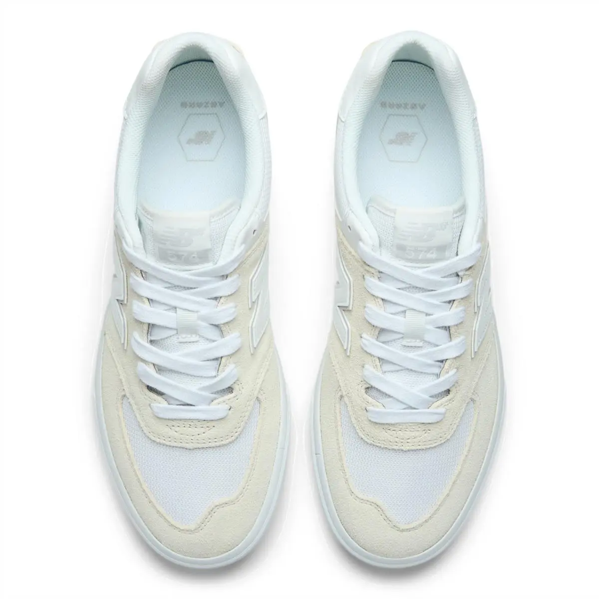 New Balance shoes - New Balance Numeric Men`s Nb Numeric 574 Vulc White Shoes - NM574VOW - White 2