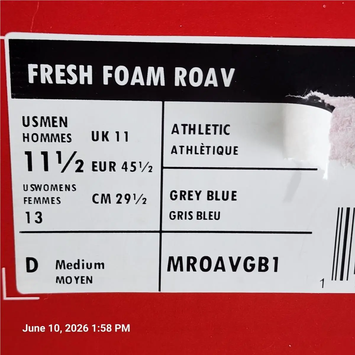 New Balance shoes - New Balance Roav - Roav - MR0AVGB1 - Grey Blue (UPC: 197376554340) 5