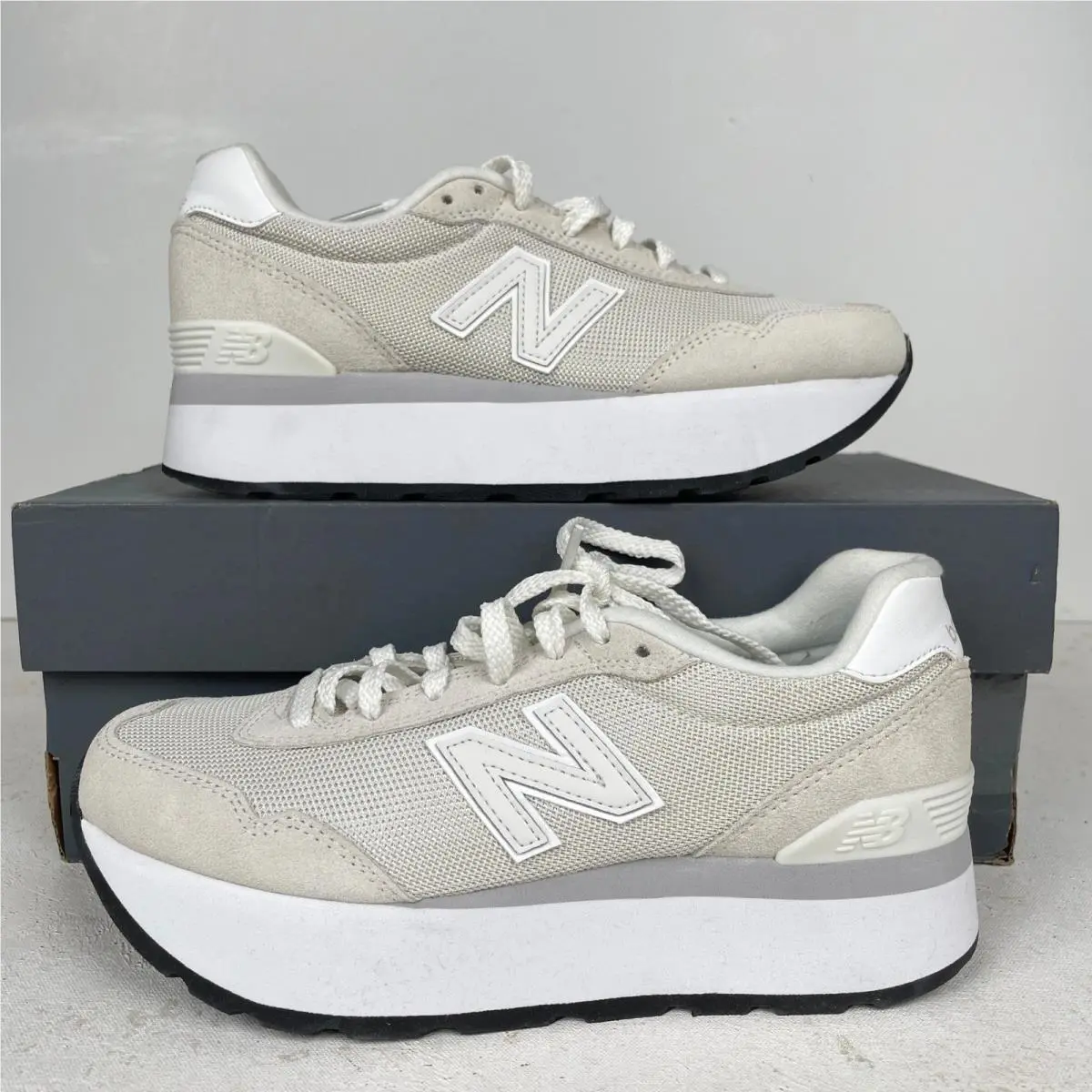 New Balance 515H Lifestyle Platform Shoes Sneakers Women`s 9 B White WL515HWH