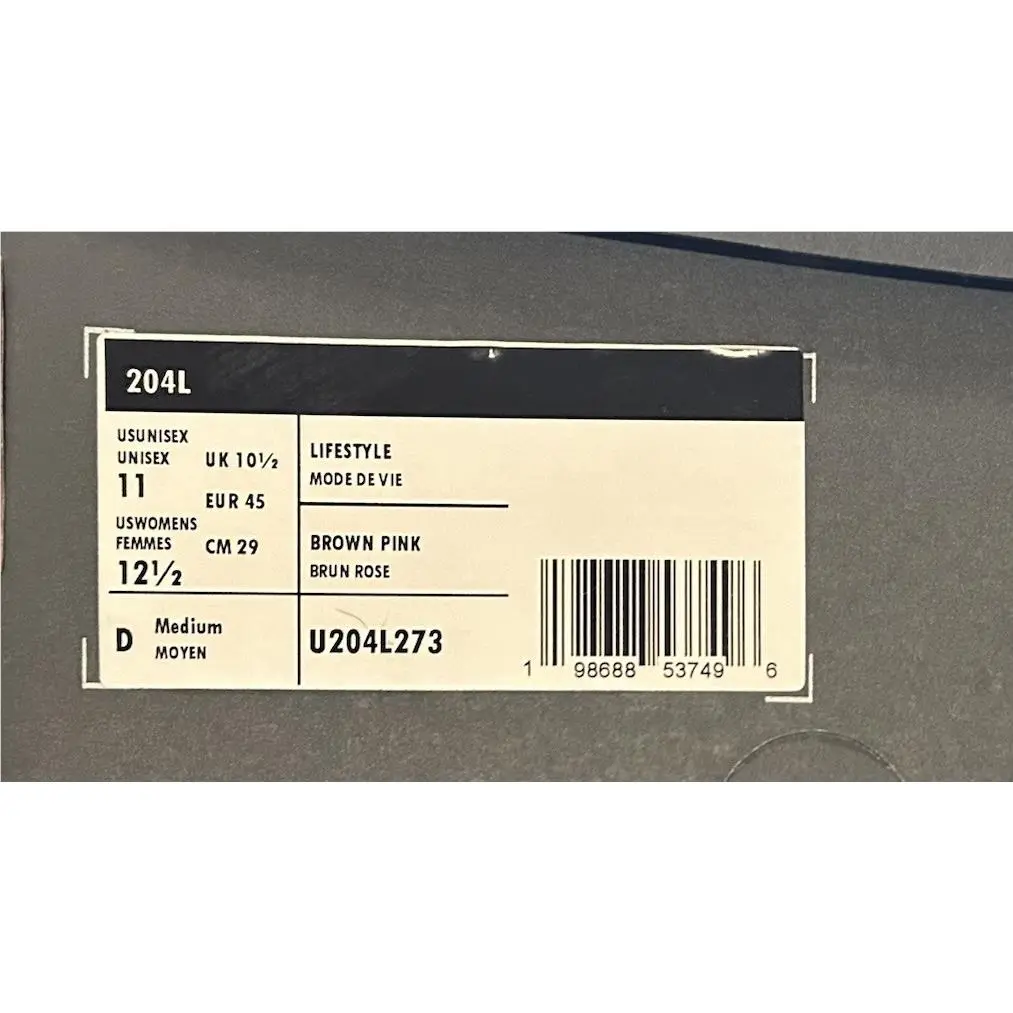 New Balance shoes - NEW BALANCE - U204L273 - Brown/pink 10