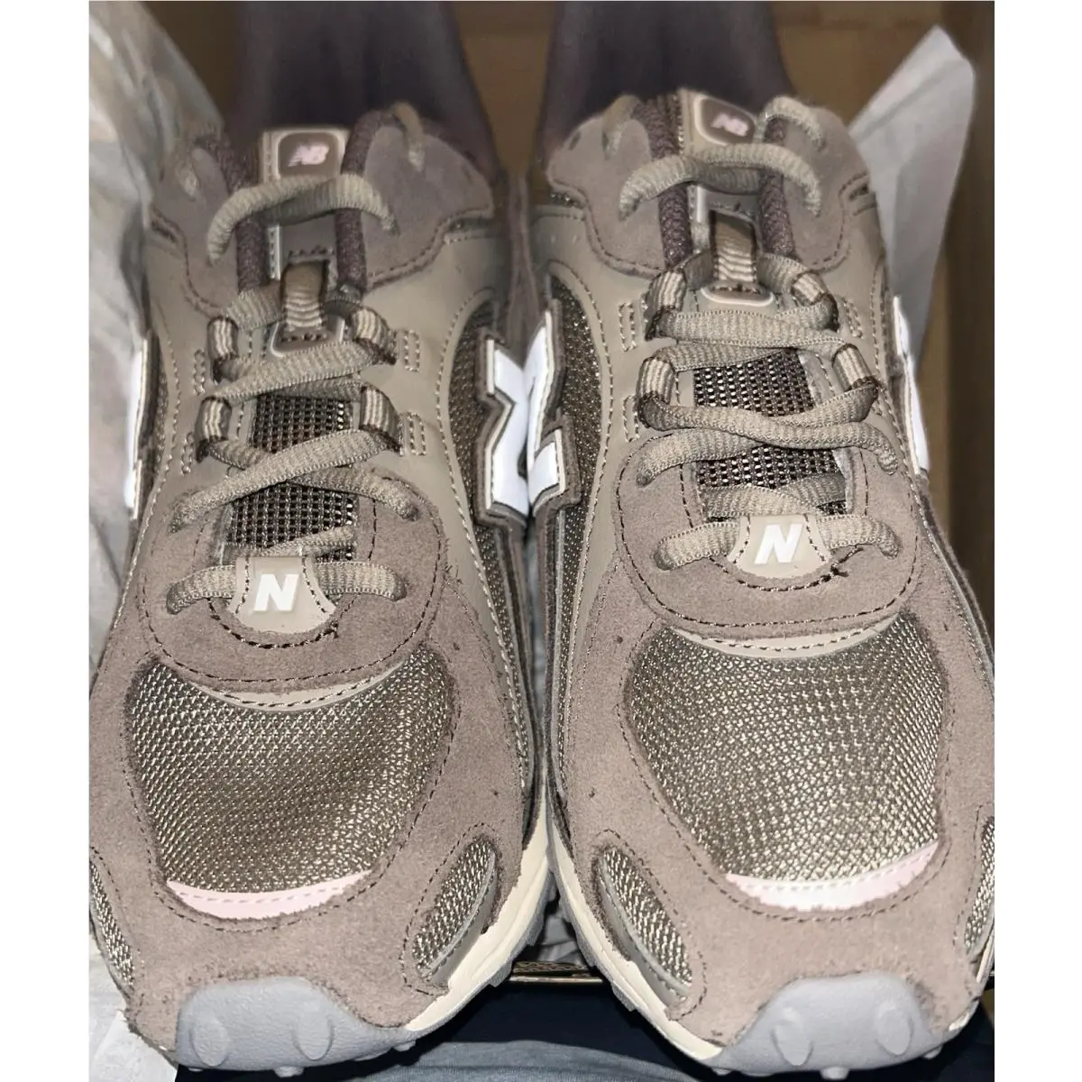 New Balance shoes - NEW BALANCE - U204L273 - Brown/pink 7