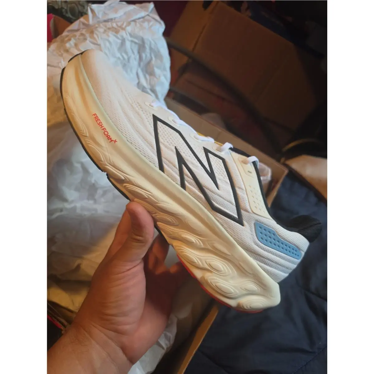 New Balance Fresh Foam X 1080 v13 Men`s Size 15 White Running Shoes M108013A 4E