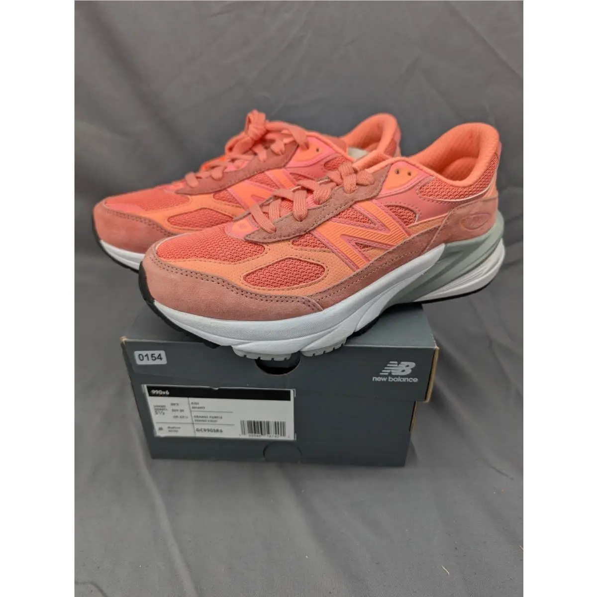 New Balance 990v6 Running Womens Size 7/Kids 5.5 Sunrise Passion Fruit GC990SR6