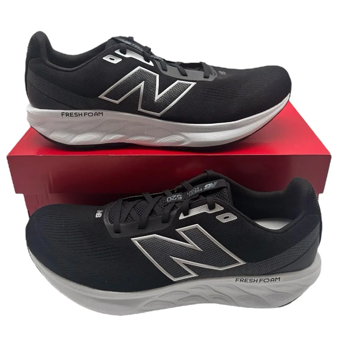 New Balance Fresh Foam 520 V9 Running Shoes Mens 15 D Black Grey Sneaker M520LK9