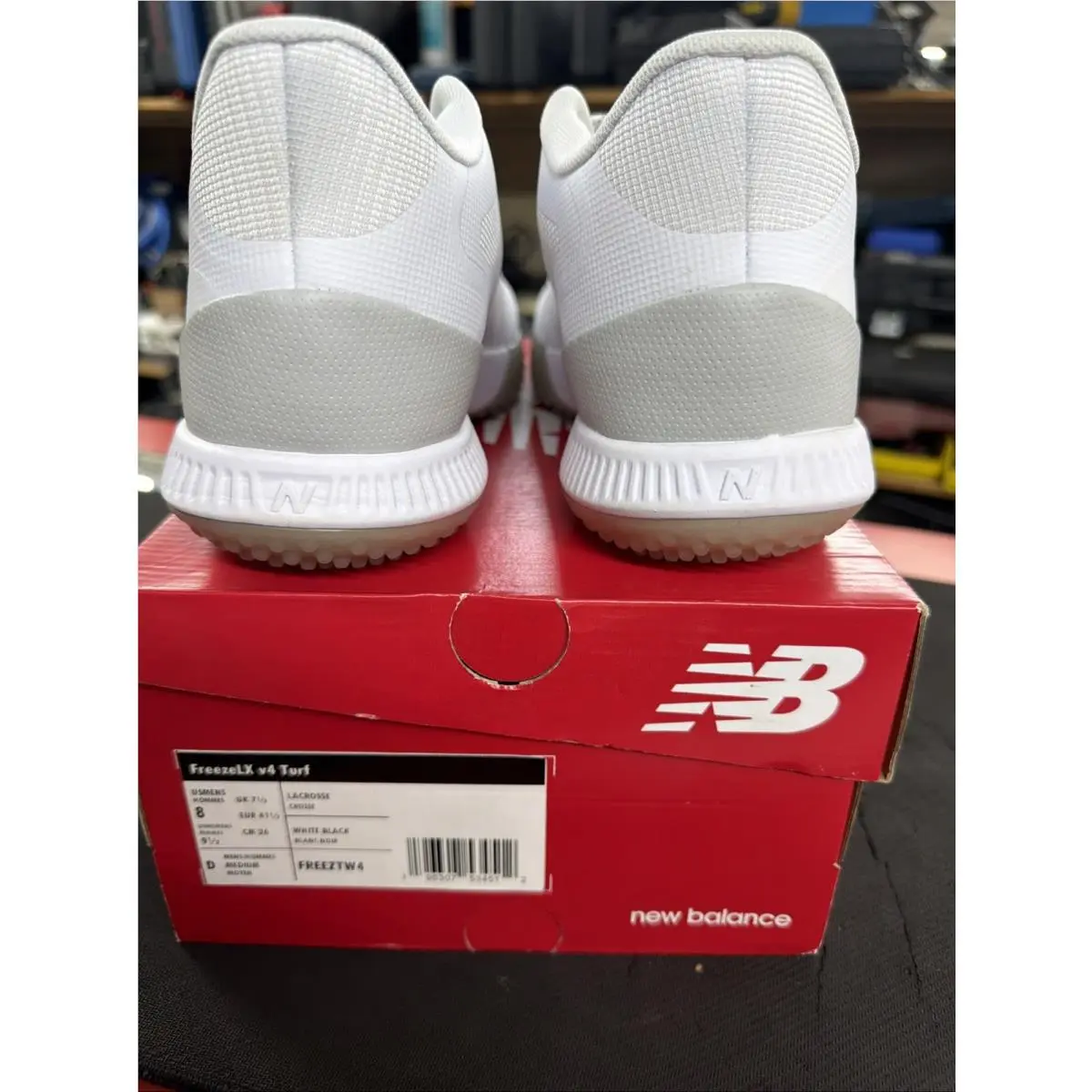 New Balance shoes - New Balance Freeze Turf Lacrosse - FREEZTW4 - White (UPC: 0196307534512) 2