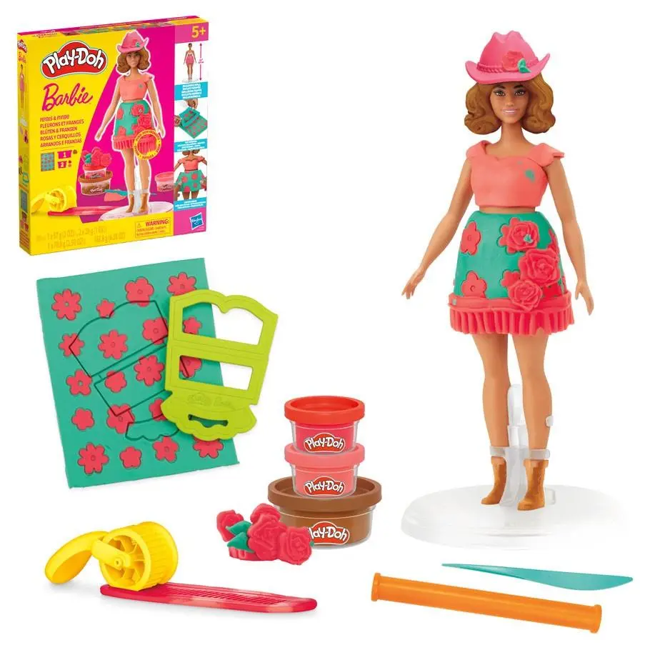 Hasbro Play-doh Barbie Florals and Fringe Set