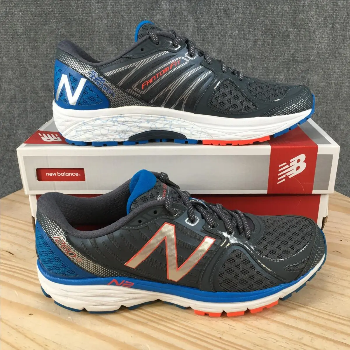 New Balance 1260v5 Running Shoes Mens 10 B Athletic Sneakers Lace Up Gray New