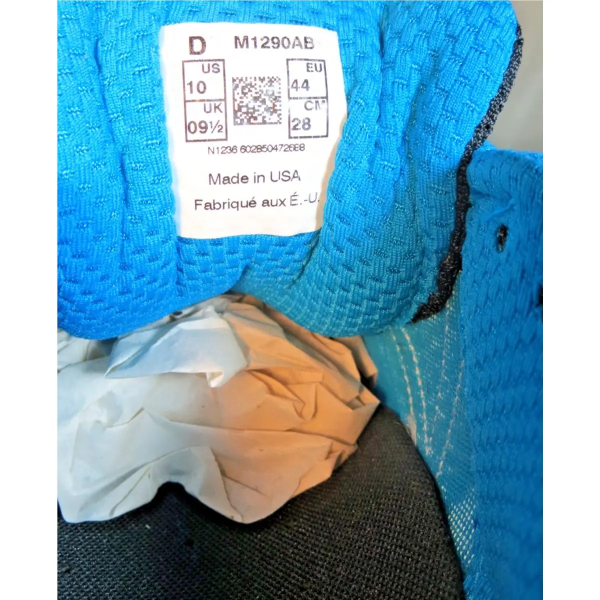 New Balance shoes - M1290AB - M1290 - Blue (Teal-ish) (UPC: 602850472688) 6