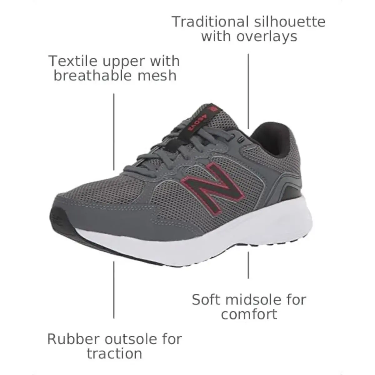 New Balance shoes - M460LS3 - M460LS3 - Grey/Black (UPC: 195481298456) 1
