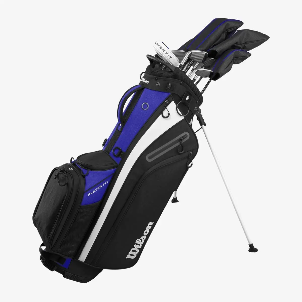 Wilson Playerfit Mens Complete Set w/ Driver Irons Bag Putter Stand Bag