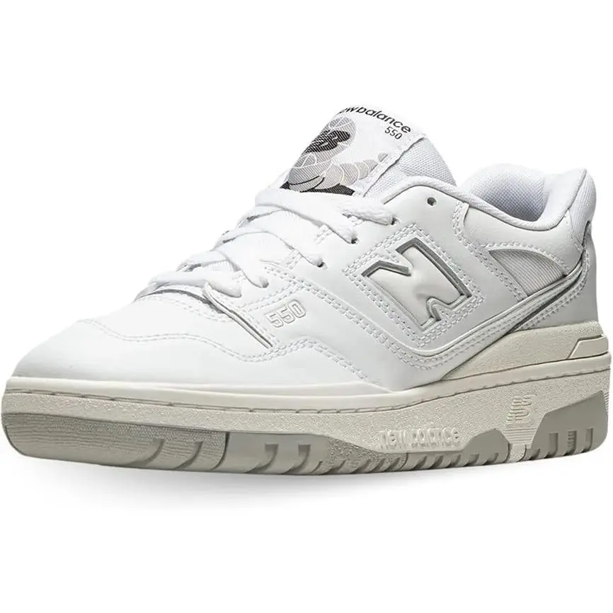 New Balance 550 GS GSB550PB White Leather Sz 7 Y Retro Basketball Sneaker