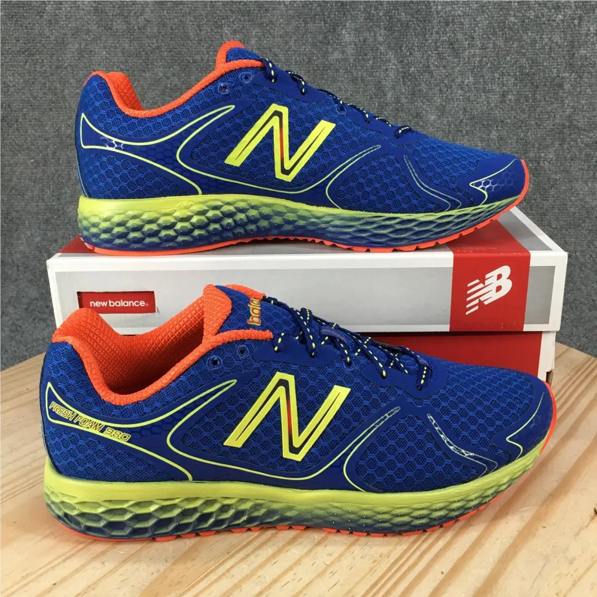 New Balance Fresh Foam 980 Running Shoes Mens 13 D Sneakers Mesh Blue M980BY New
