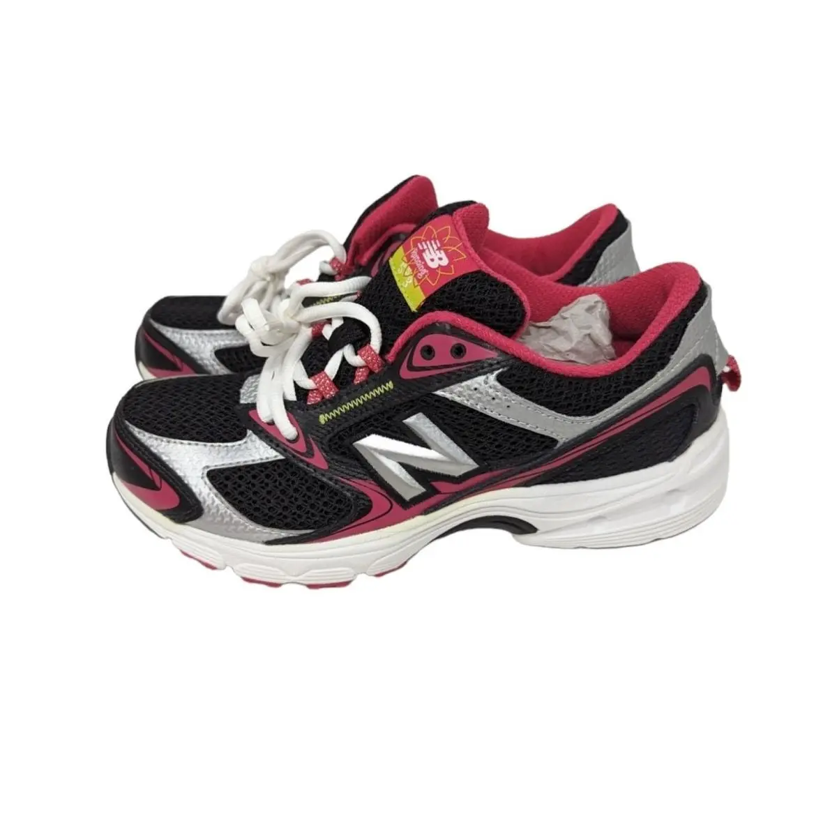 New Balance KJ553BPY Black Pink 553 Running Shoes Sneakers Trainers Youth Sz 5