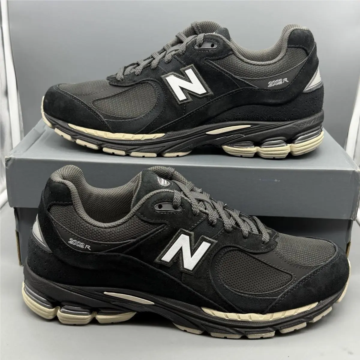 New Balance 2002R Mens 13 Black Brown Casual Sneakers Running Shoes U2002RL