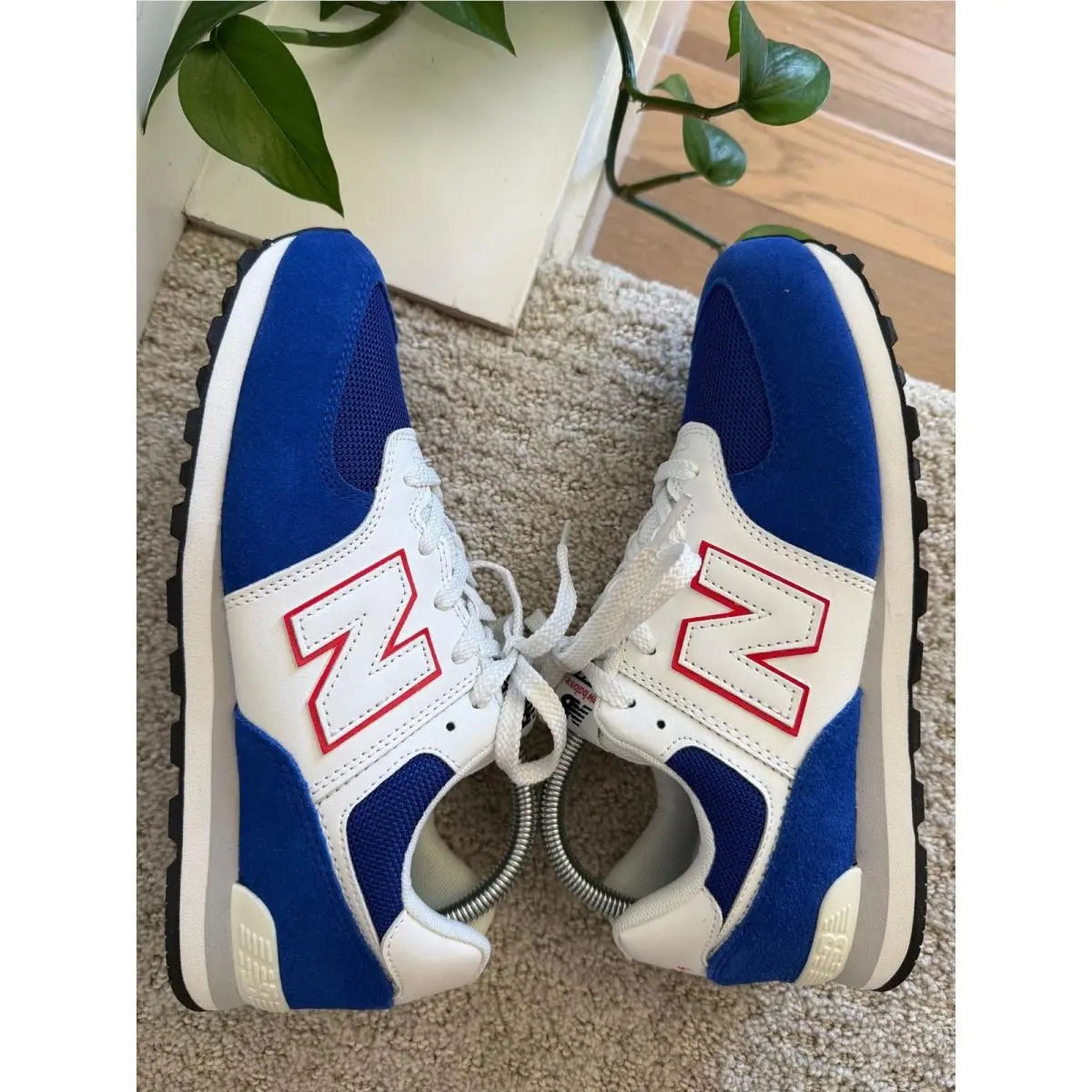 Balance 574 Sneakers Boys 7 Blue White Red Classic Retro Athletic Shoes