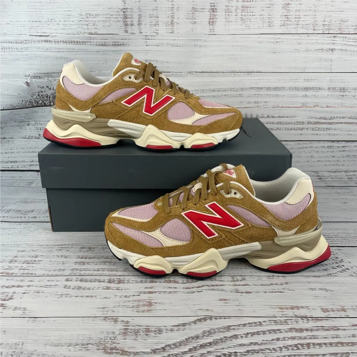 New Balance 9060 Men US 10.5 D Lifestyle Sneakers Beige Pink