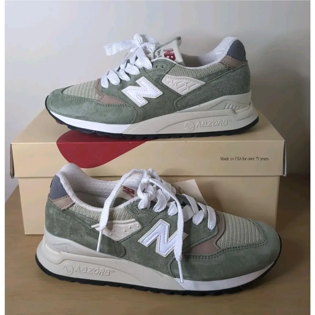 U998GT New Balance 998 Olive Miusa Teddy Santis Incense Khaki Green Sz 5.5