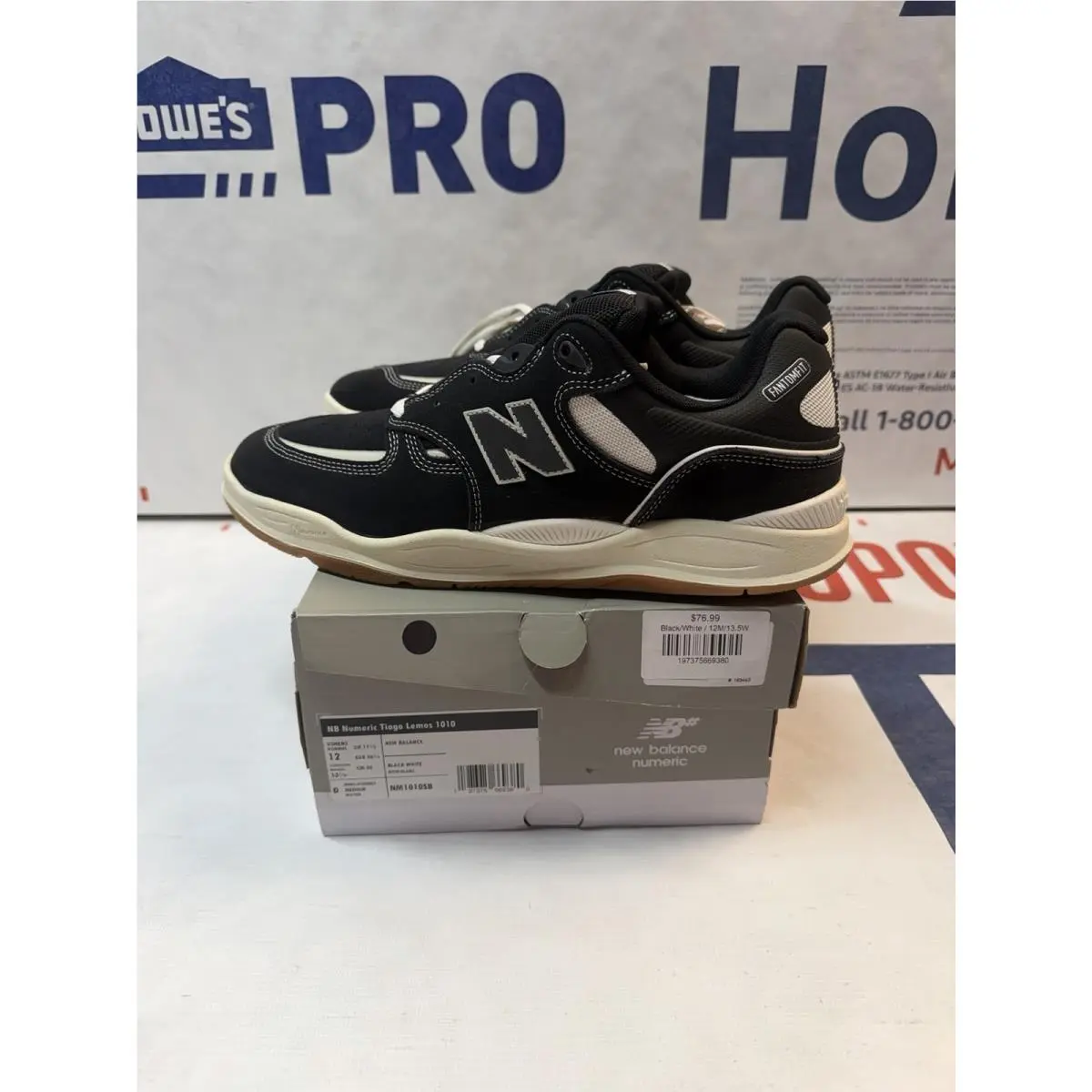 New Balance Numeric 1010 Tiago Lemos Black White Size 12
