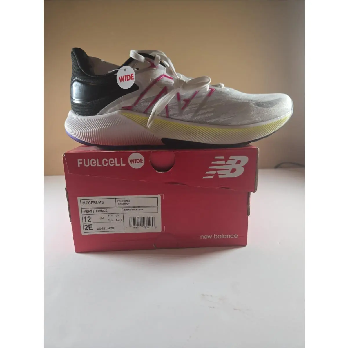 New Balance Mens Size 12 2e Wide Fuelcell Style Mfcprlm3 Running Course