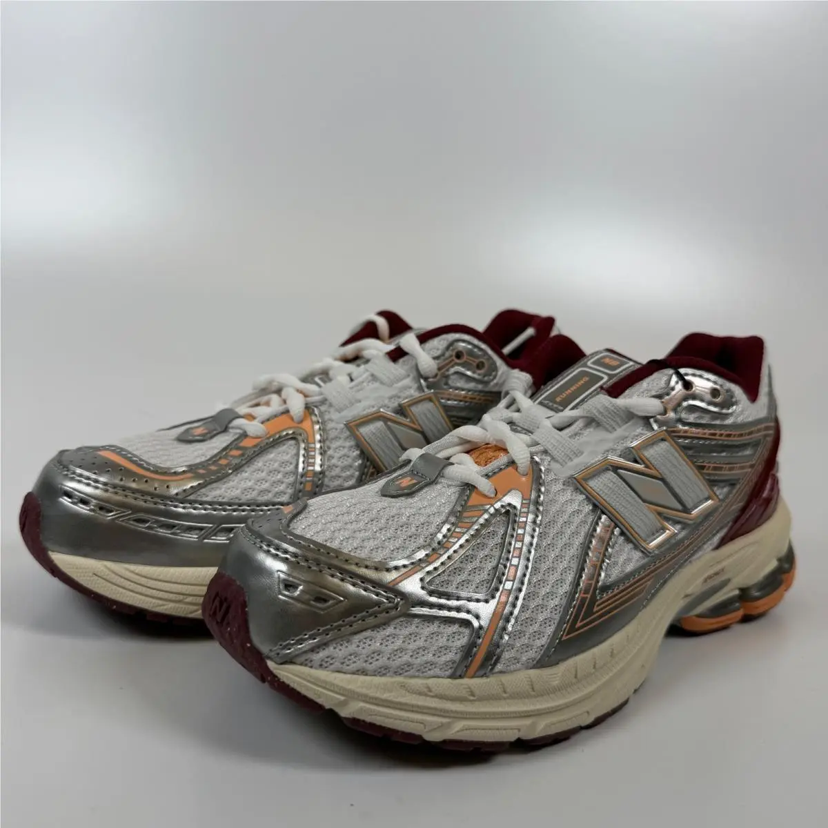 New Balance 1906R Grey Red Silver Kids Running Shoes GC1906CV Size 5.5Y