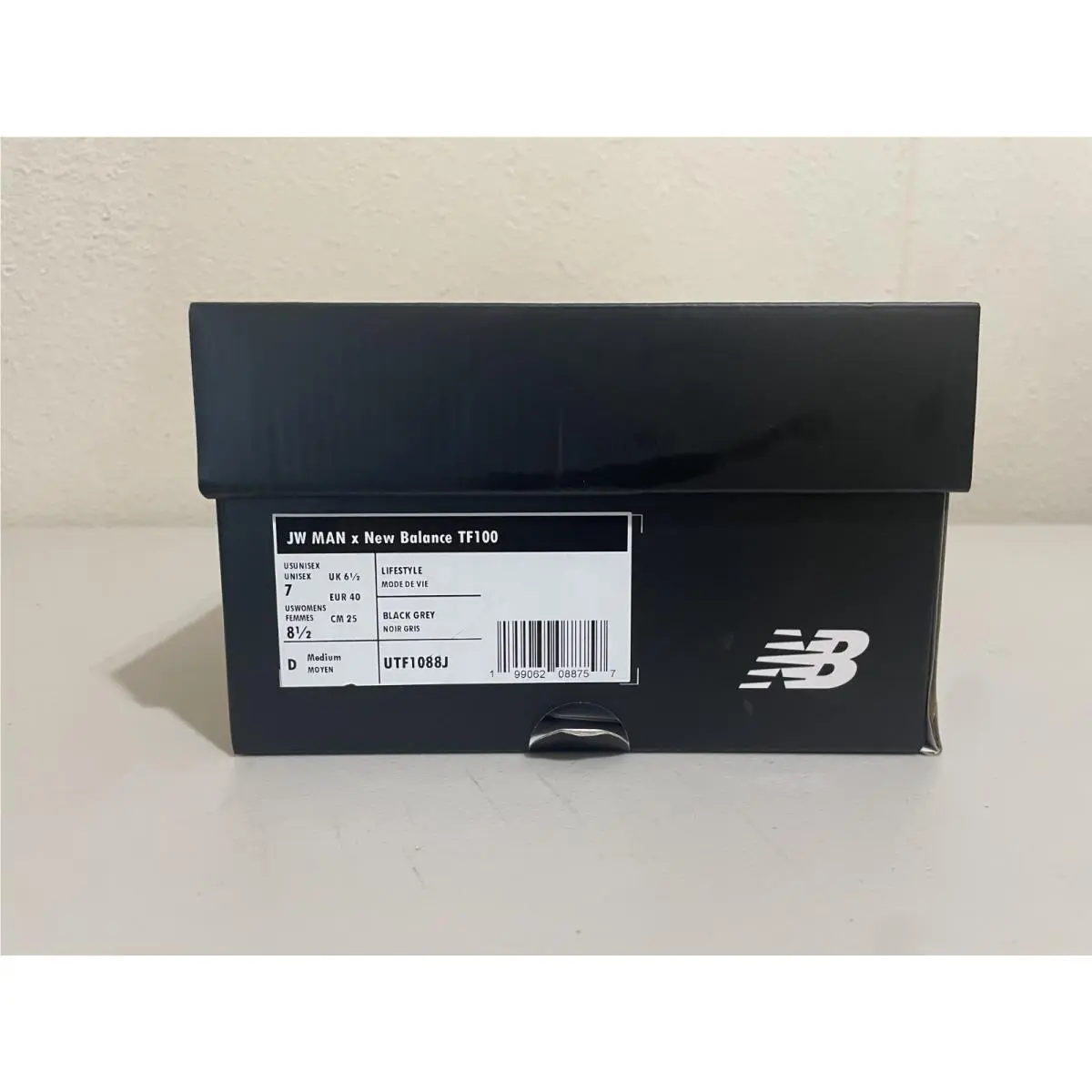 New Balance JW Man x New Balance TF100 Athletic Shoes Size 7 men/8.5 Women Blk