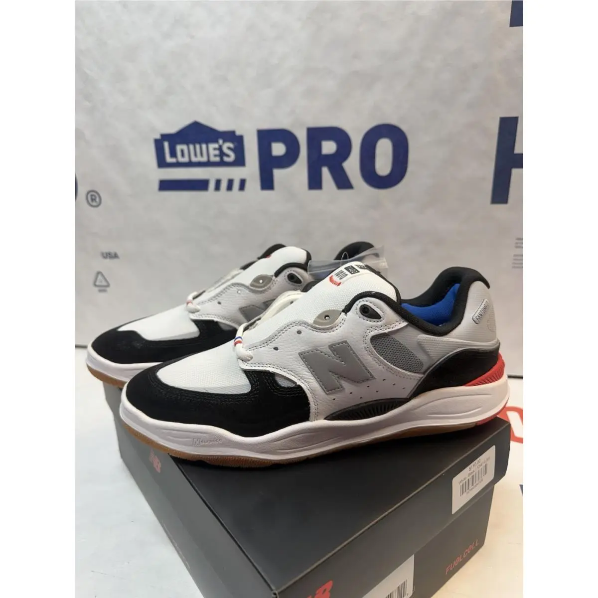 New Balance Numeric 1010 Tiago Lemos Kawhi Leonard White Black Size 12