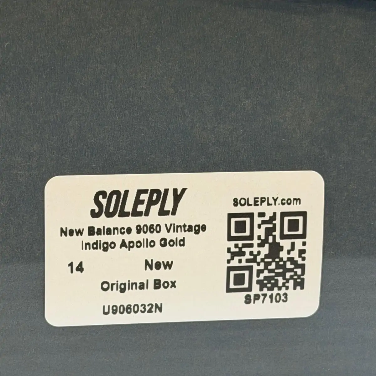 New Balance shoes - 9060 Vintage Indigo Apollo Gold - Blue 6