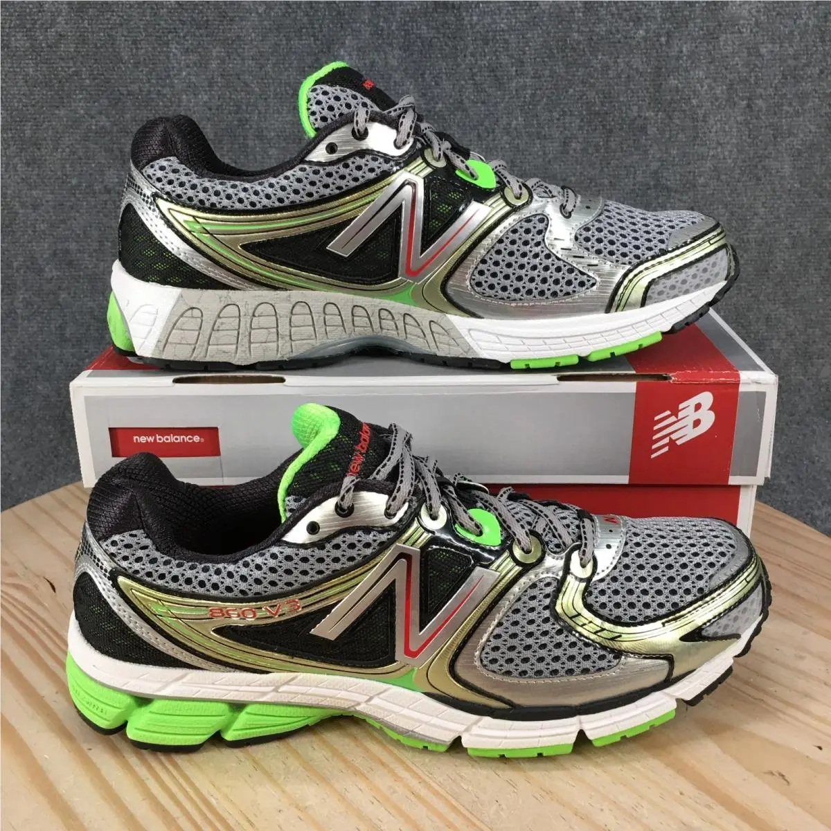 New Balance 860v3 Running Shoes Mens 12D Athletic Sneaker Lace Up Multicolor New