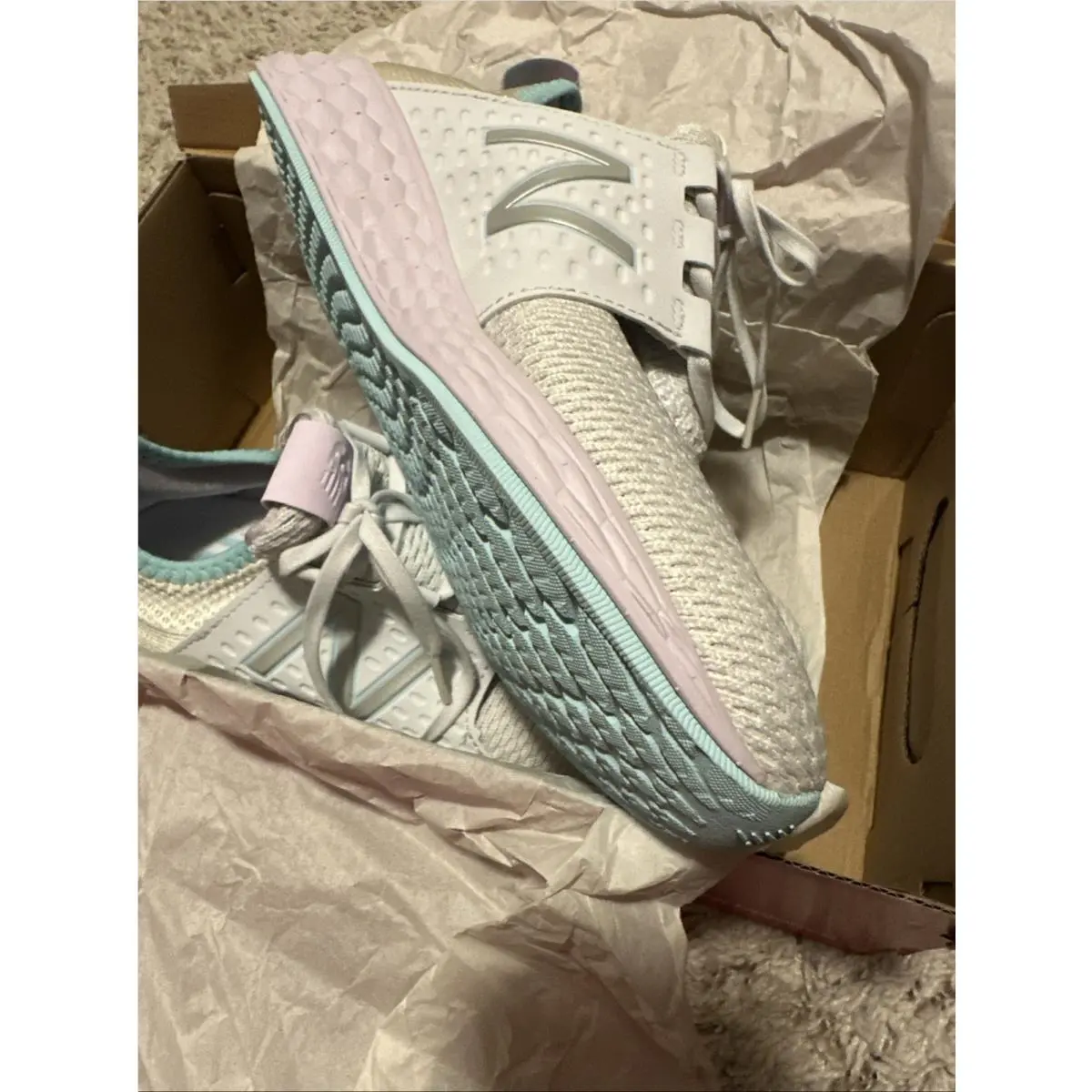 New Balance shoes - New Balance Fresh Foam Cruzv1 - Blue, Grey, Purple 9