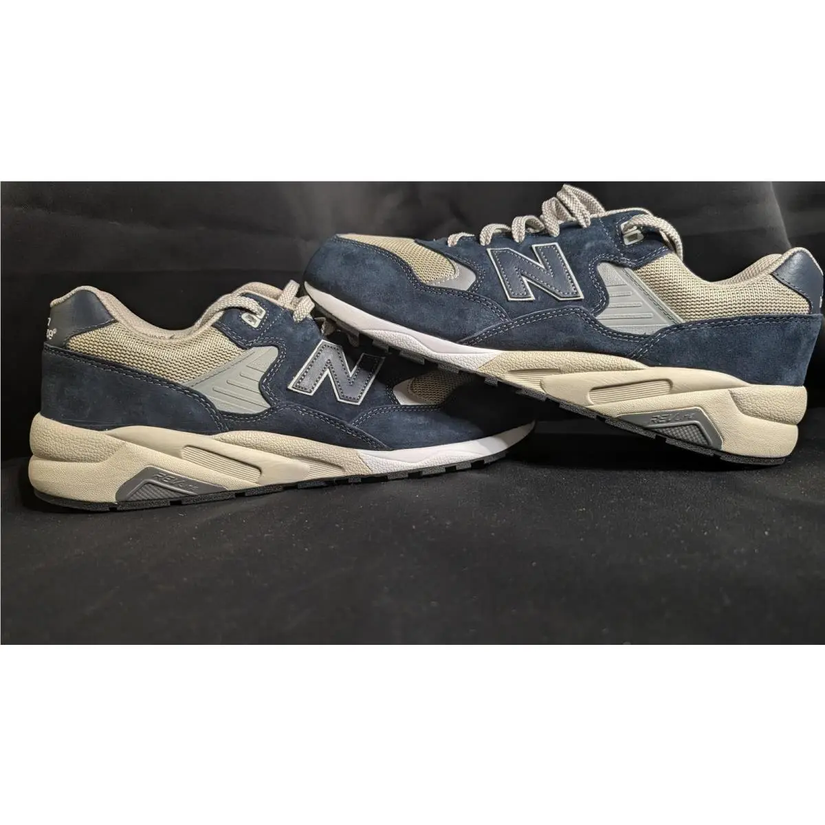 New Balance 580 Retro Navy Revlite Blue Suede Rare Size 13 MRT580NV