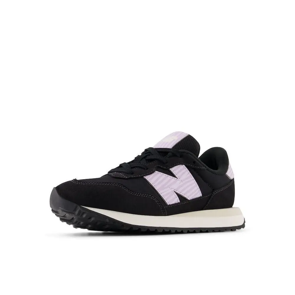 New Balance Kids 237 V1 Lace Up Sneaker Black/lilac Glo 6 M Big Kid 8-12