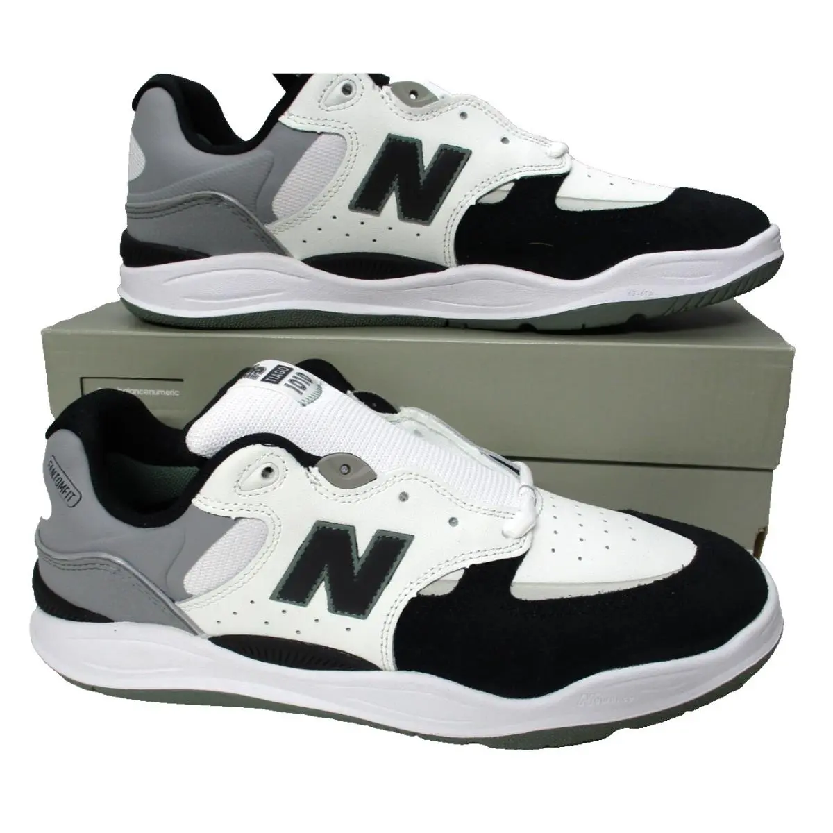 New Balance Numeric Tiago Lemos 1010 White Black Shoes Sneakers Mens Sz 12