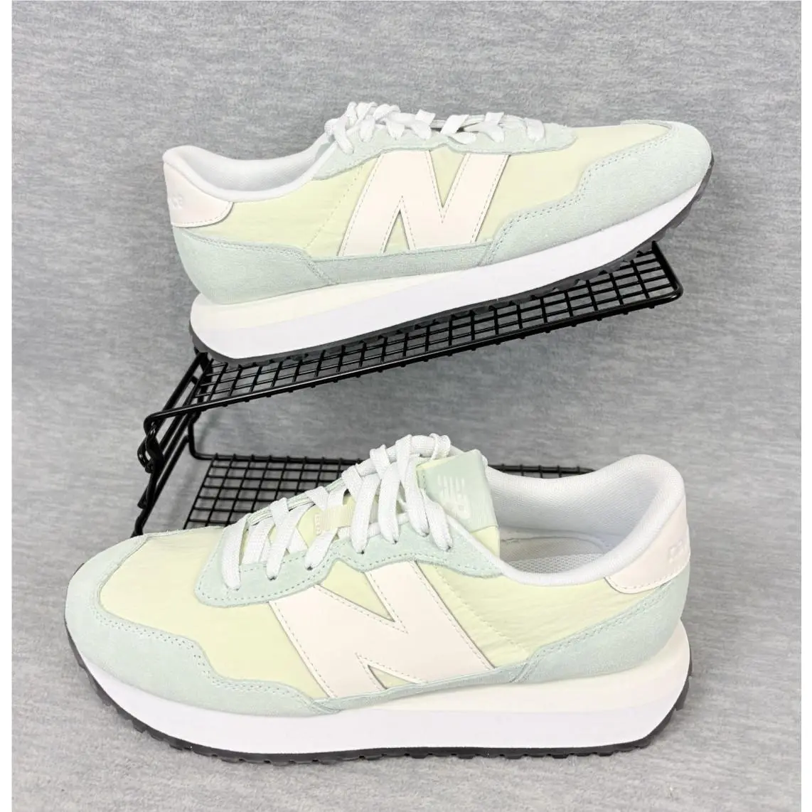 New Balance Lifestyle 237 Sneakers Womens 9.5 M Green Mesh Walking Comfort Retro
