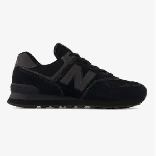 New Balance 574 Mens Size 13 Running Shoes Triple Black ML574EVE - New