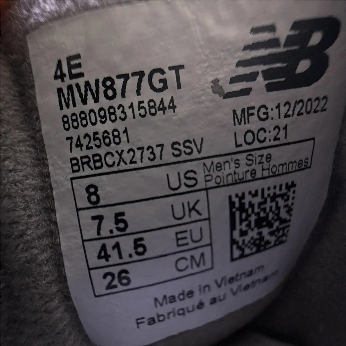 New Balance shoes - New Balance 877v1 - 877v1 - Gray (UPC: 888098315844) 9
