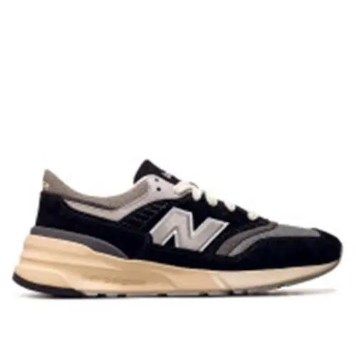 New Balance 997R Unisex Black Suede Mesh Running Sneakers Men’s 13