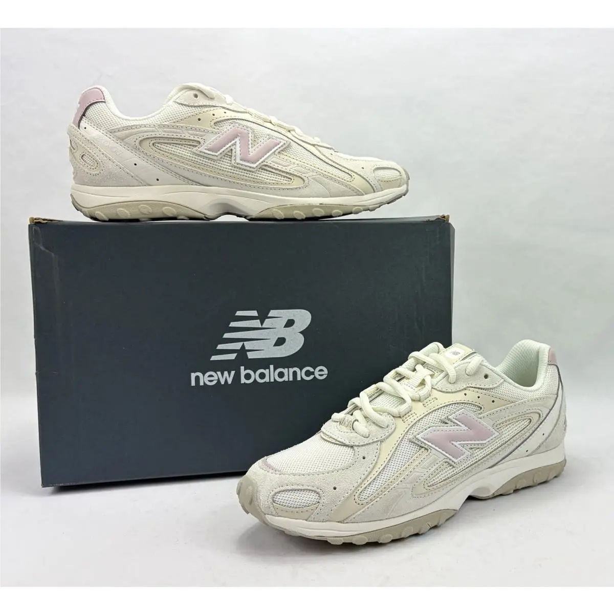 New Balance 204L Sneaker Shoes U204L5WW White/pink Women`s 8.5D