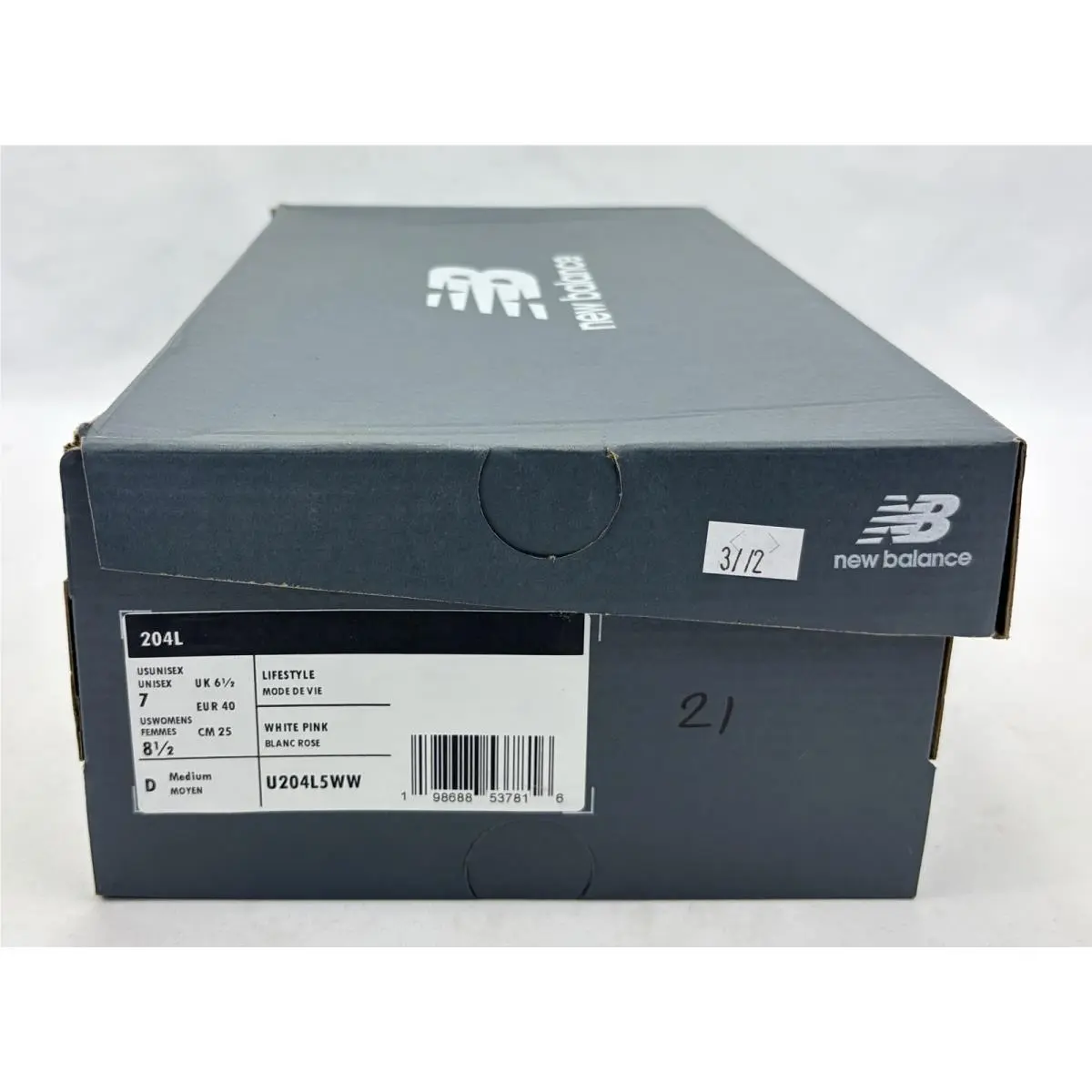 New Balance shoes - New Balance 204L - U204L5WW - White/Pink (UPC: 198688537816) 10