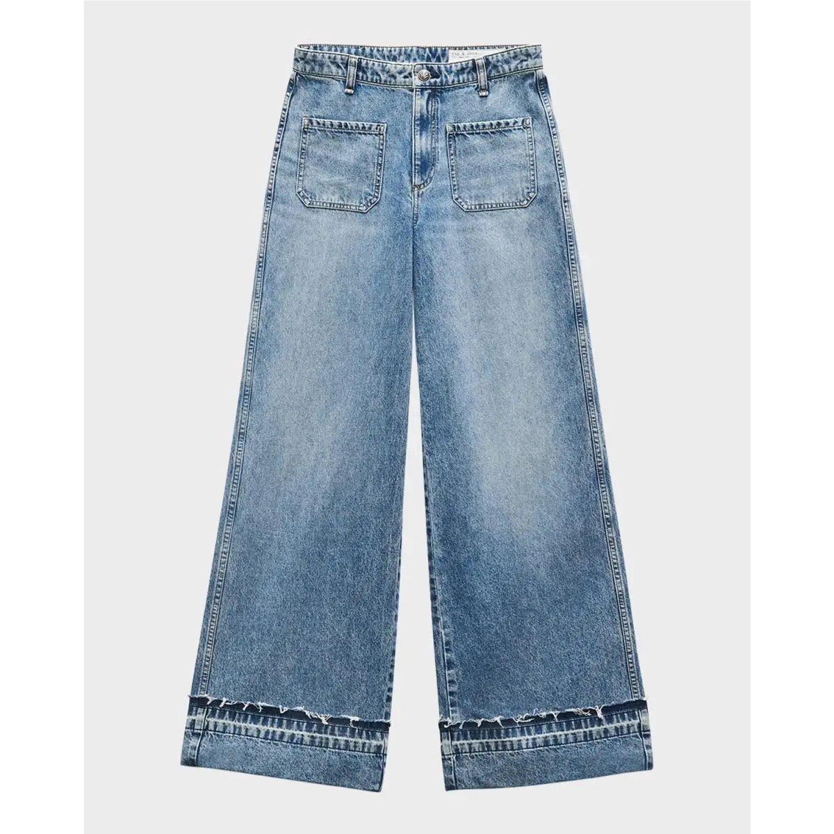 Rag Bone Marina High Rise Wide Leg Jeans in Liliana