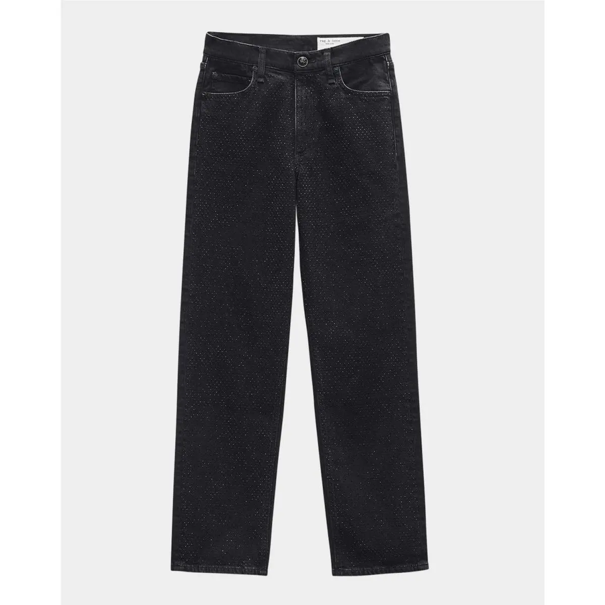 Rag Bone Harlow Mid-rise Ankle Sirin Jewel Straight Jean