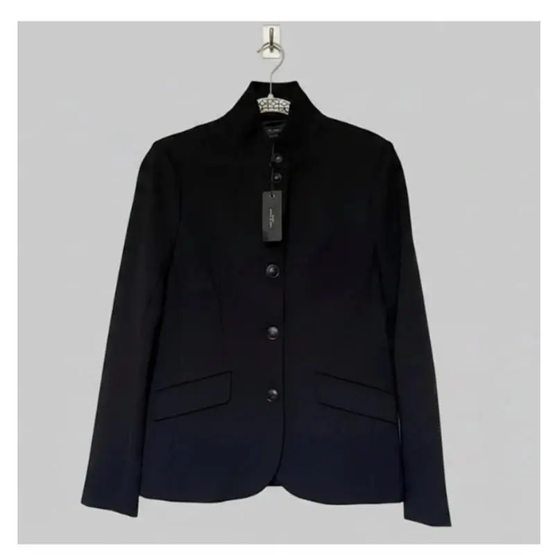 Rag Bone Sadie Ponte Blazer 8 Womens Black Tailored Stretch Jacket by Rag & Bone