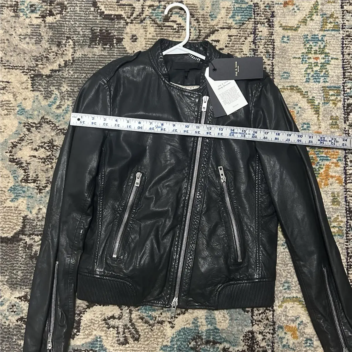 Rag and Bone Leather Jacket Women Medium a Smaller Medium Retail