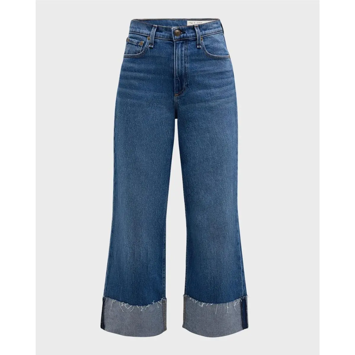 Rag Bone Andi High Rise Wide Leg Jeans in Clover