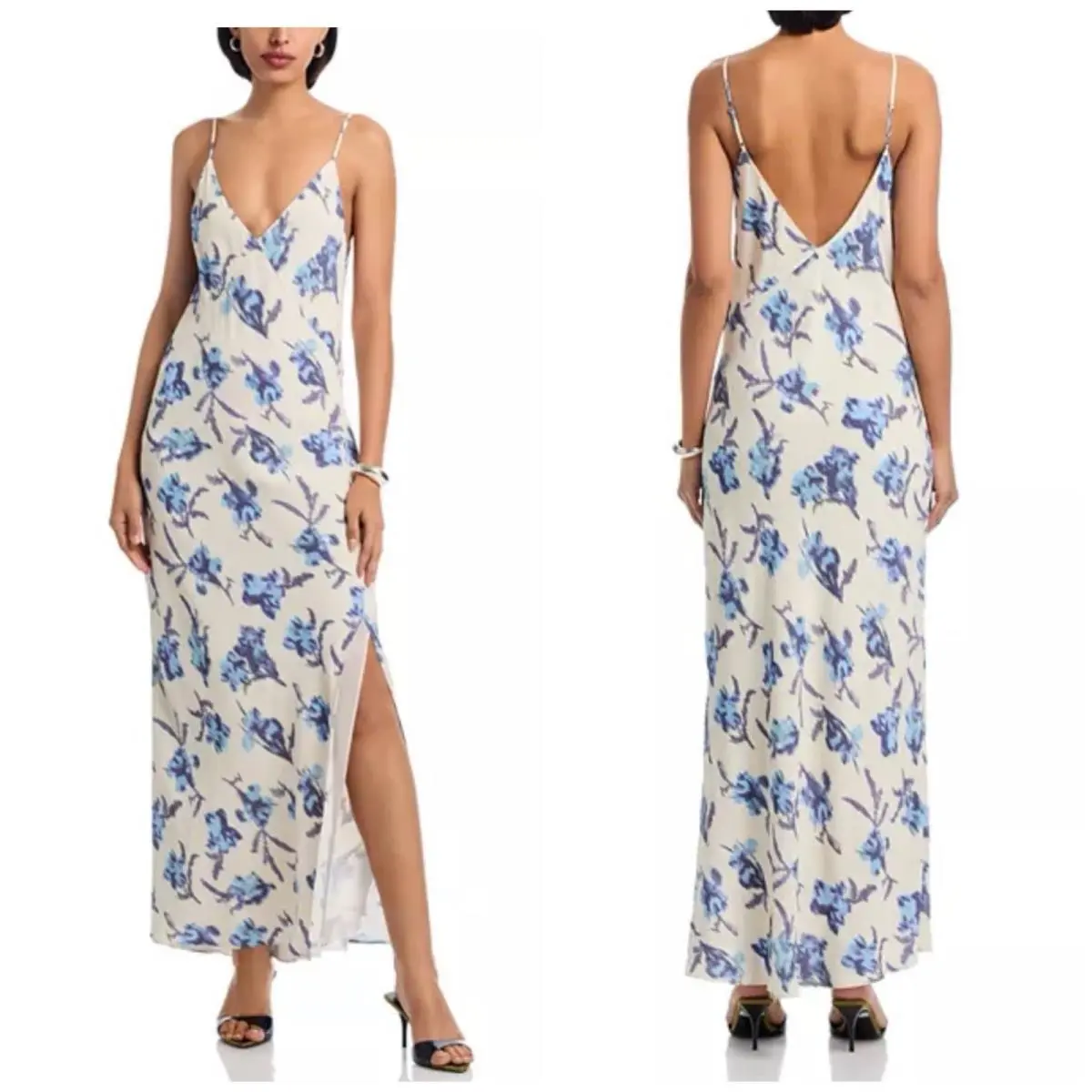 Rag Bone Larissa Dress In Light Floral Print Size:0