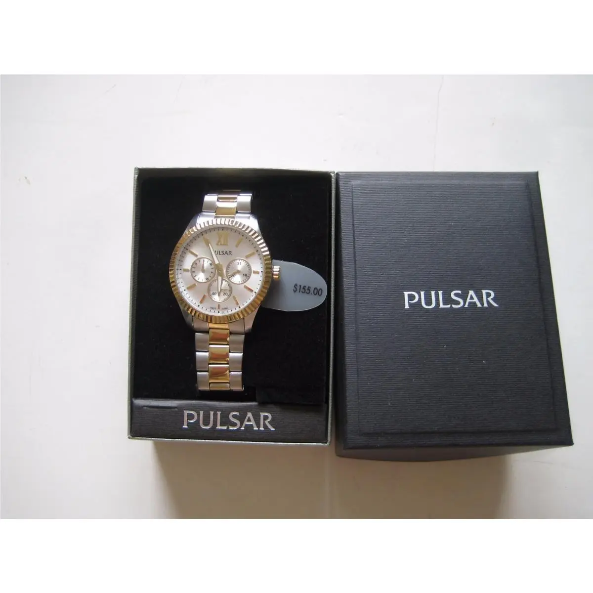 Chronograph Two Tone Watch - PP6 142 - Retail by Pulsar