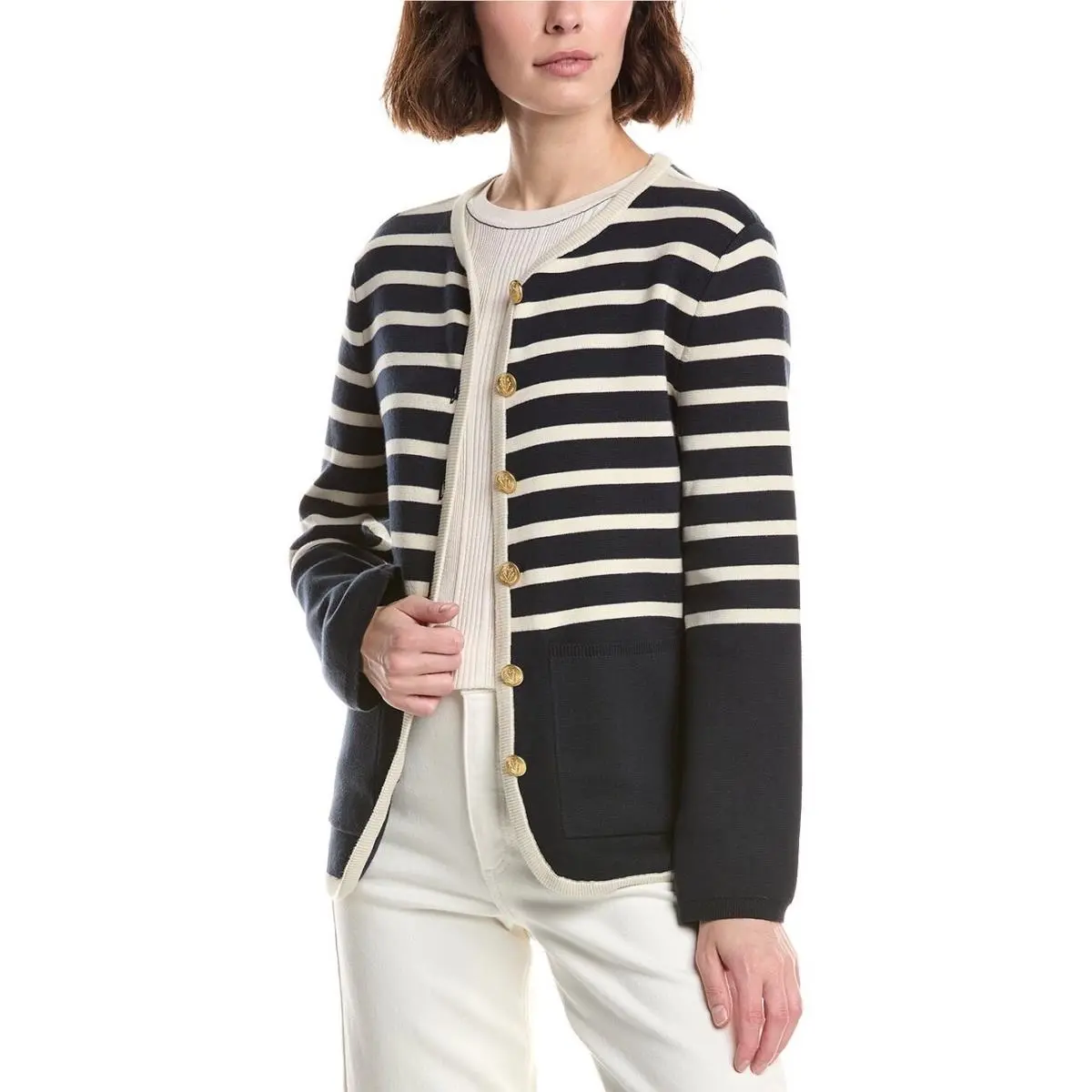 Rag Bone Dee Stripe Long Cardigan