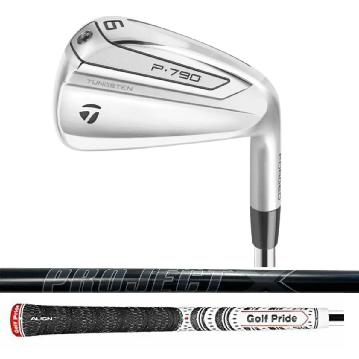 Taylormade 2019 P790 3 5-PW Iron Set Project X Blackout 6.0 Stiff Flex Shaft